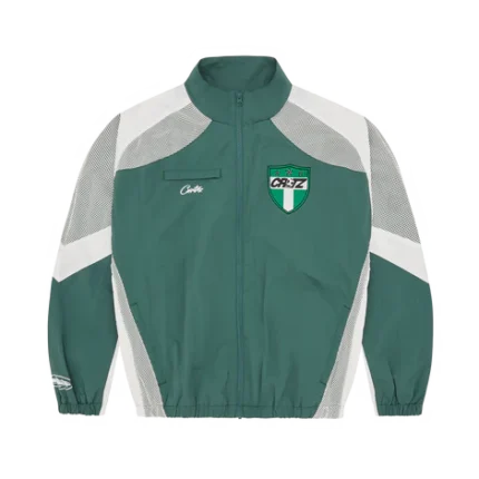 Corteiz Olympic Shuku Jacket Nigeria Green and White