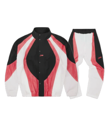 Corteiz Vertigo Shuka Black/Red Tracksuit