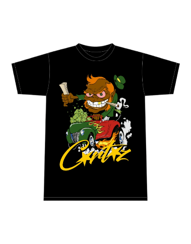 Corteiz Leprechaun 420 T-shirt Black