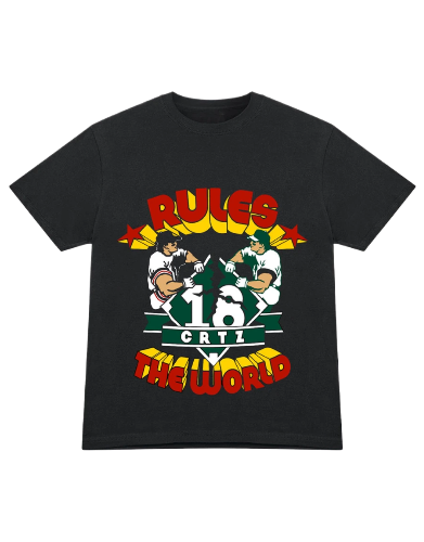 Corteiz RTW Baseball Black T-Shirt