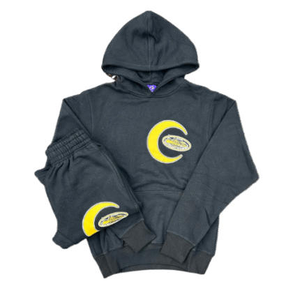 Corteiz Alcatraz Moon Black/Yellow Tracksuit