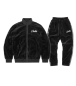 Corteiz VVS Velour Black Tracksuit