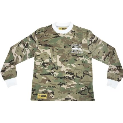 Corteiz Alcatraz Insignia Waffle Sweatshirt Camo