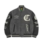 Corteiz US vs Dem Varsity Jacket Grey