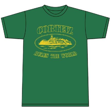 Corteiz 2019 OG Alcatraz T-shirt in Forest Green