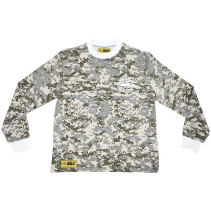 Corteiz Alcatraz Insignia Waffle Sweatshirt Digi Camo