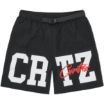Corteiz Crtz Nylon Shorts sleek black