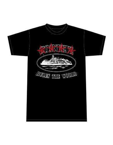 Corteiz 4Starz Alcatraz Black T-Shirt