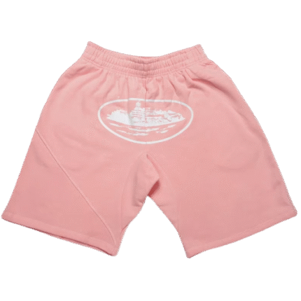 Corteiz Alcatraz Shorts in Baby Pink
