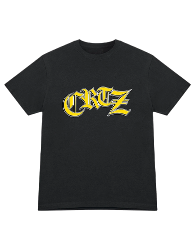 Corteiz Old English Black T-Shirt