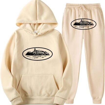 Corteiz Big Logo Tracksuit Off White