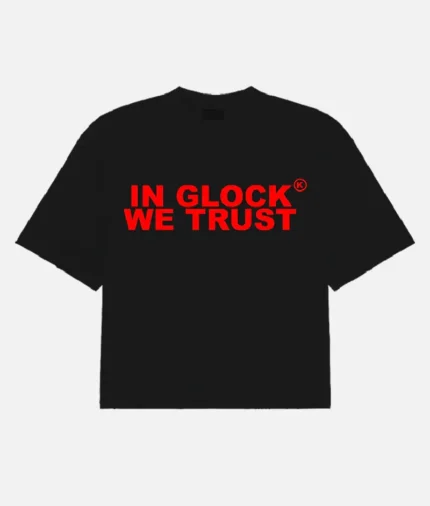 In Glock We Trust Oversized T-Shirt Black/Red