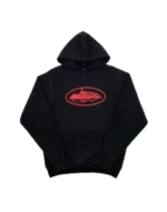 Corteiz Alcatraz Hoodie Black/Red