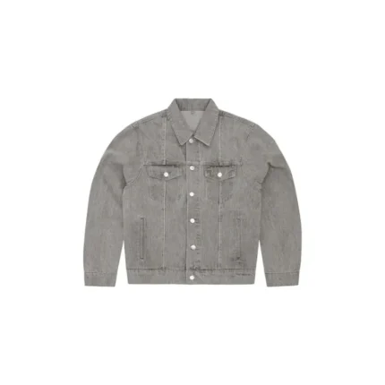 Corteiz Denim Alcatraz Jacket Grey