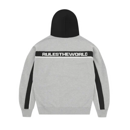 Corteiz Ribbed Sporteiz Zip Hoodie HEATHER GREY