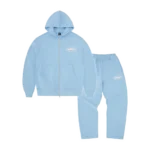 Corteiz Island Puff Print Tracksuit Baby Blue