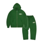 Corteiz Island Puff Print Tracksuit Green