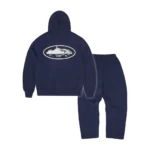 Corteiz Island Puff Print Tracksuit Navy