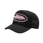 Corteiz Alcatraz Premium Trucker Hat Black Pink