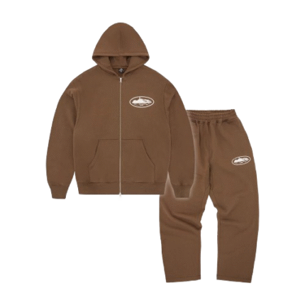 CORTEIZ ISLAND PUFF PRINT TRACKSUIT [BROWN]
