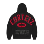 LUNDUN STITCH ZIP HOODIE BLACK