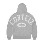 Corteiz Lundun Stitch Zip Hoodie Heater Grey