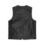CORTEIZ SKYDIVE LEATHER VEST BACK [BLACK]