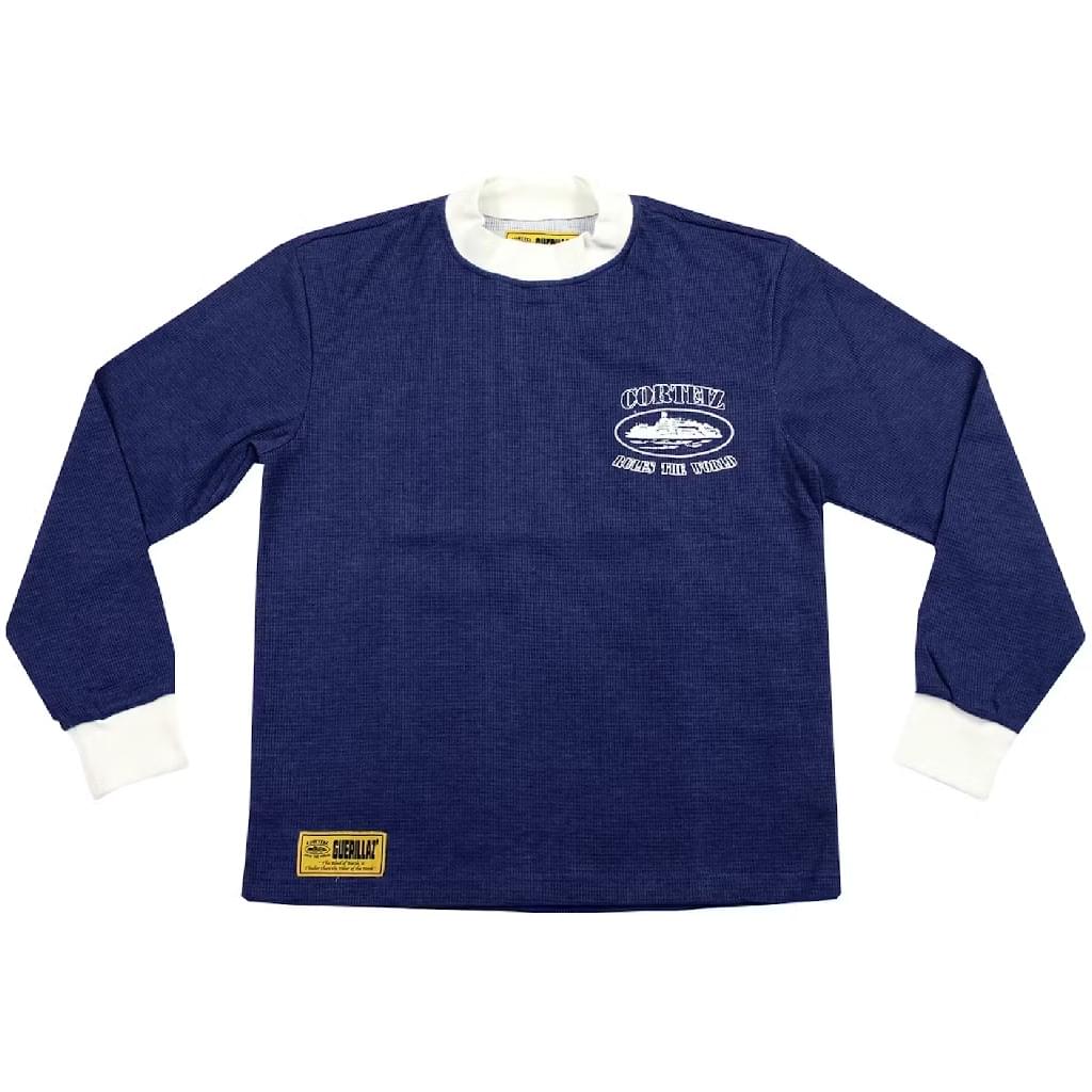 Corteiz Thermal Longsleeve Sweatshirt Navy Blue