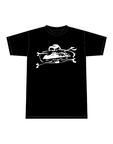 Corteiz Alcatraz Skull Black T-shirt