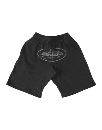 Corteiz Alcatraz Shorts in Triple Black