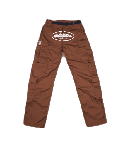 Corteiz Guerillaz Cargo Pants Brown