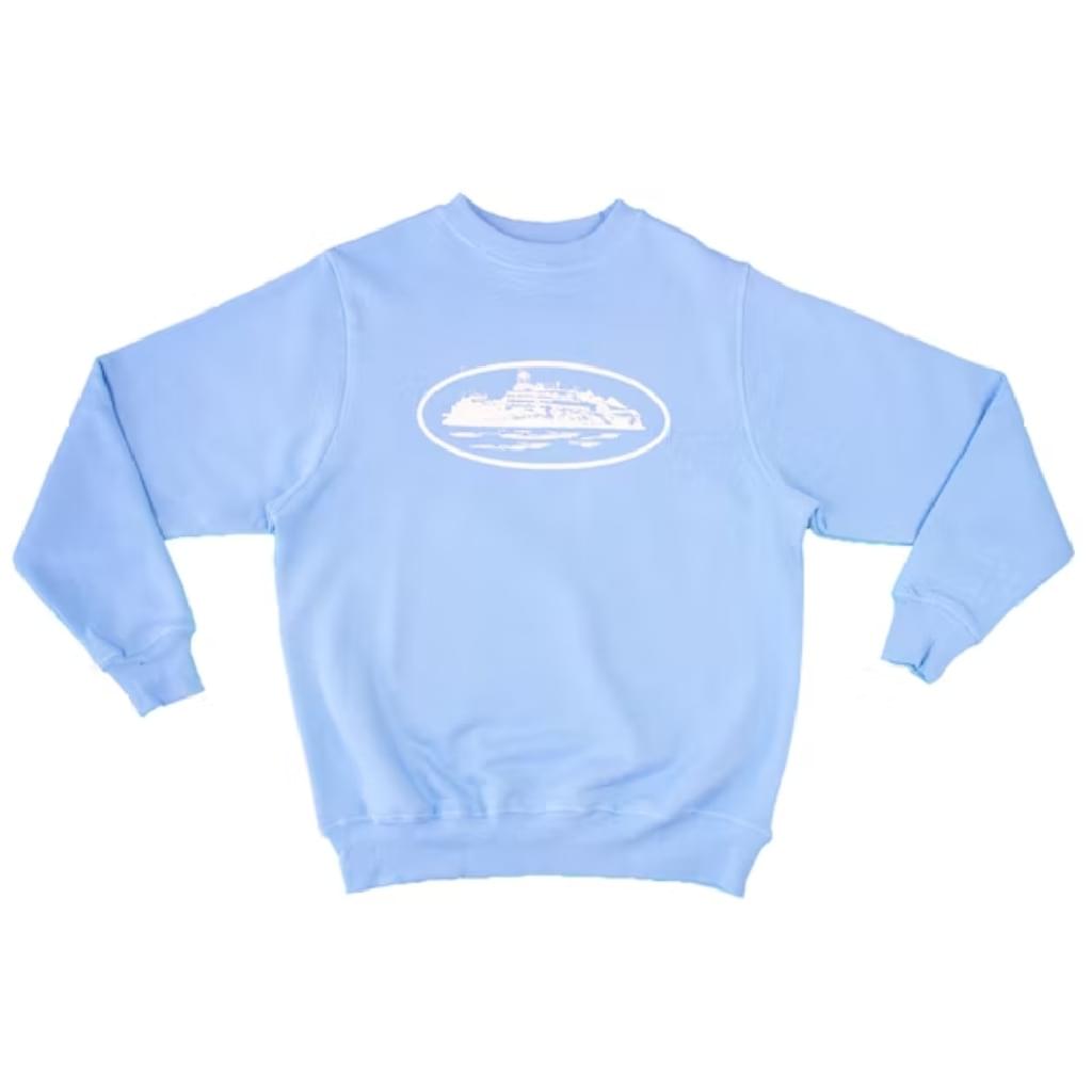 Corteiz Alcatraz Crewneck Sweatshirt Baby Blue