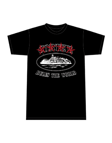 Corteiz 4Starz Alcatraz Black T-Shirt