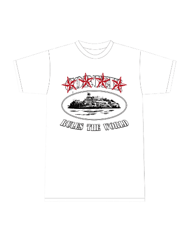 Corteiz 4Starz Alcatraz White T-shirt