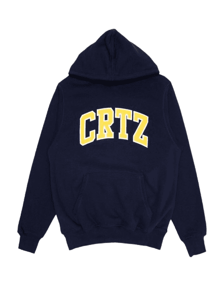 Corteiz Crtz Dropout Hoodie Marineblau