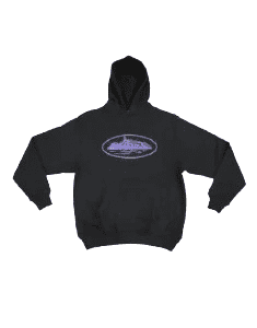 Corteiz Alcatraz Hoodie Black/Purple
