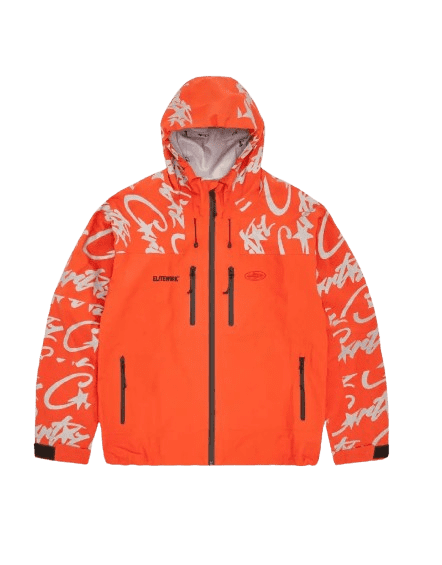 Corteiz Elite work Waterproof Shell Jacket Orange