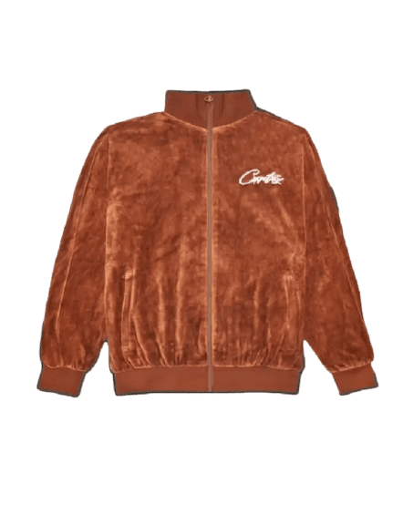 Corteiz All Starz VVS Velvet jacket Brown